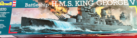 Battleship H.M.S King George V pienoismalli