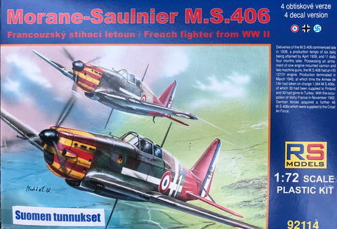 Morane Saulnier M.S.406 ”Suomen tunnukset”